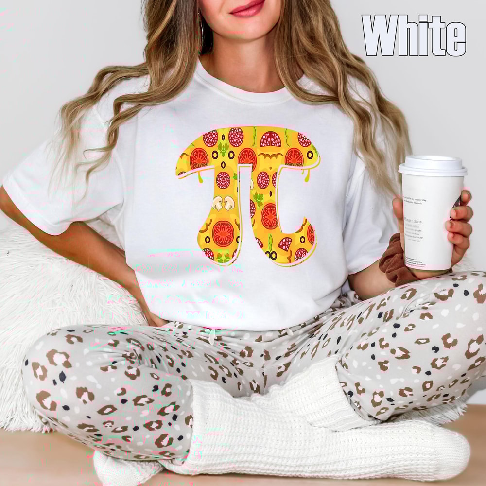Comfort Colors Pi Shirt Pizza Pi Day Math Teacher Tee Funny Math Lover STEM Graphic Shirt 2