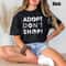 Comfort Colors Animal Lover Shirt Adopt Dont Shop Pet Rescue Tee Dog Cat Adoption Awareness Graph 4