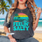 Comfort Colors Feelin Salty Shirt Beach Ocean Summer Vacation Coastal Graphic Tee 2