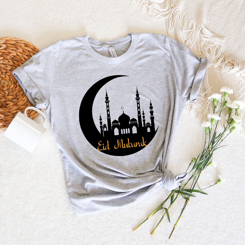 EID Mubarak Tee Muslim Shirt Ramadan Gift Ramadan Mubarak TShirt Islamic Shirts Muslim Kids Shirt 0