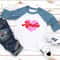 Personalized Valentines Day Kids Tee Retro Love Heart Custom Name Shirt For Children 1