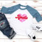 Personalized Valentines Day Kids Tee Retro Love Heart Custom Name Shirt For Children 1