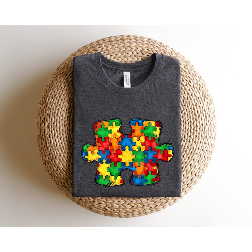 Colorful Autism Puzzle Shirt For Moms Soft Autism Awareness Tee Gift 1