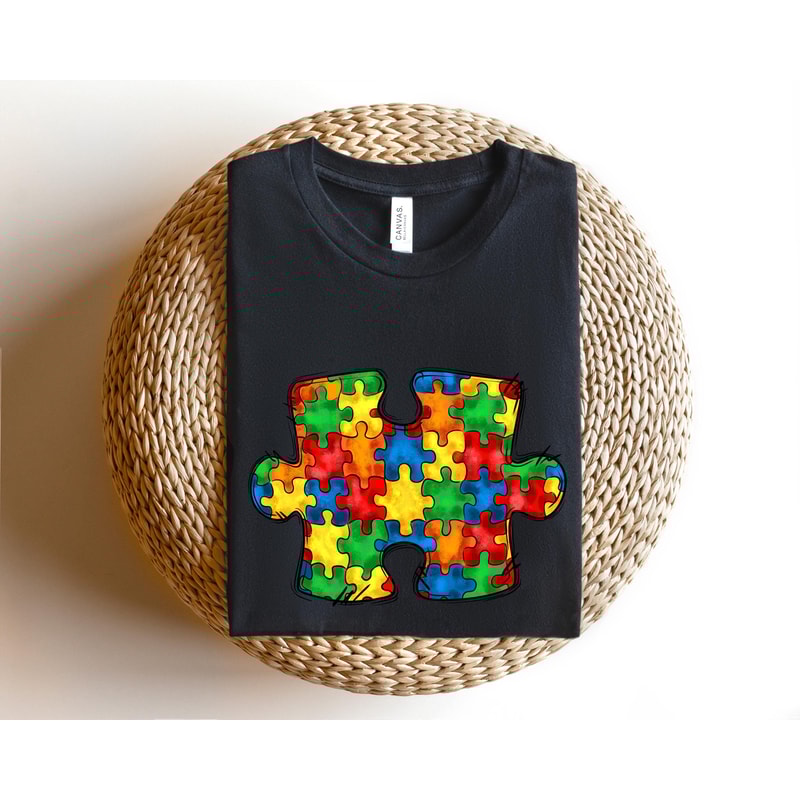 Colorful Autism Puzzle Shirt For Moms Soft Autism Awareness Tee Gift 2