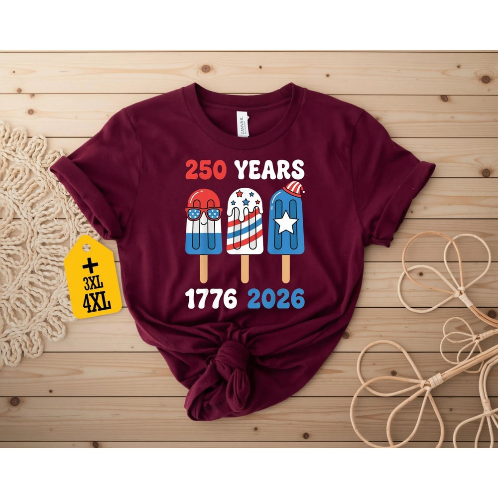 USA 250 Years Of Freedom Shirt 17762026 TShirt Patriotic Ice Cream Shirt America 250th Anniversary 1