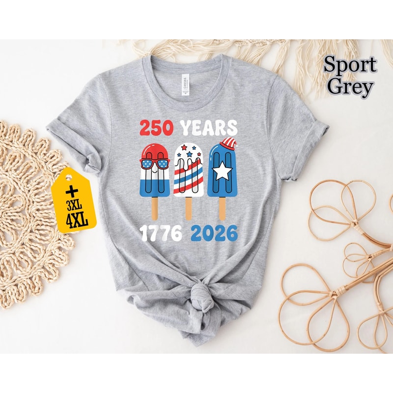 USA 250 Years Of Freedom Shirt 17762026 TShirt Patriotic Ice Cream Shirt America 250th Anniversary 5