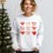 Nine Hearts Valentines Day Sweatshirt Womens Cute Heart Crewneck Romantic Pullover 2