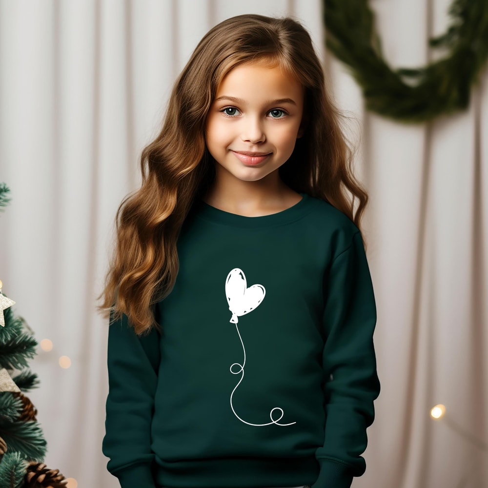 Funny Valentines Toddler Sweatshirt I Heart You Trendy Kids Crewneck Pullover 3