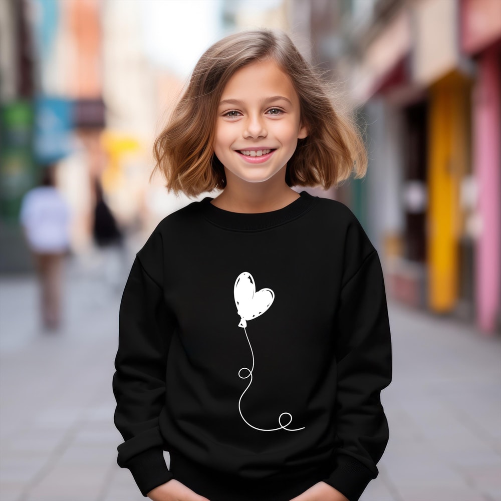 Funny Valentines Toddler Sweatshirt I Heart You Trendy Kids Crewneck Pullover 4