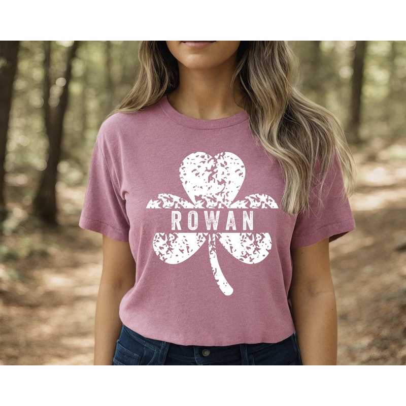 Custom St Patricks Day Shirt Personalized Shamrock Lucky Irish Name Tee For Family Kids 2