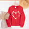 Heart Shamrock Sweatshirt Lucky Irish St Patricks Day Clover Heart Crewneck For Women 3