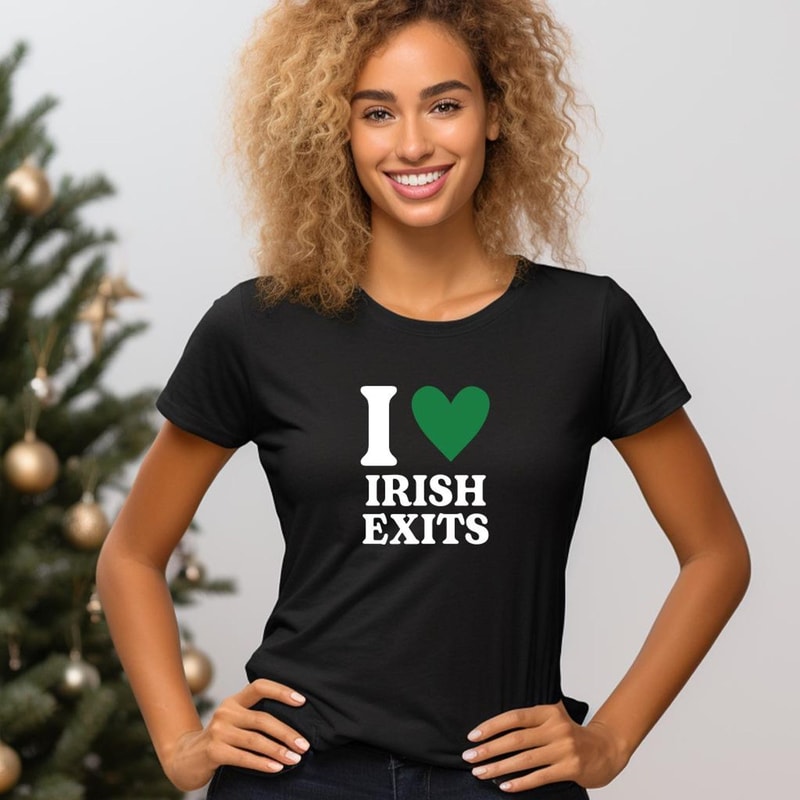 Funny St Patricks Day Shirt Irish Goodbye Tee Humor Clover Graphic Womens Holiday TShirt 0