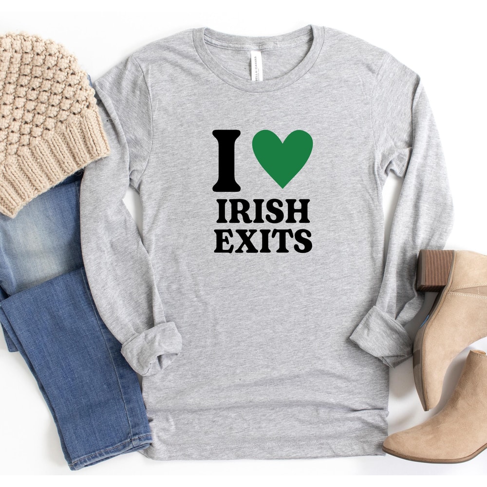 Funny St Patricks Day Shirt Irish Goodbye Tee Humor Clover Graphic Womens Holiday TShirt 1