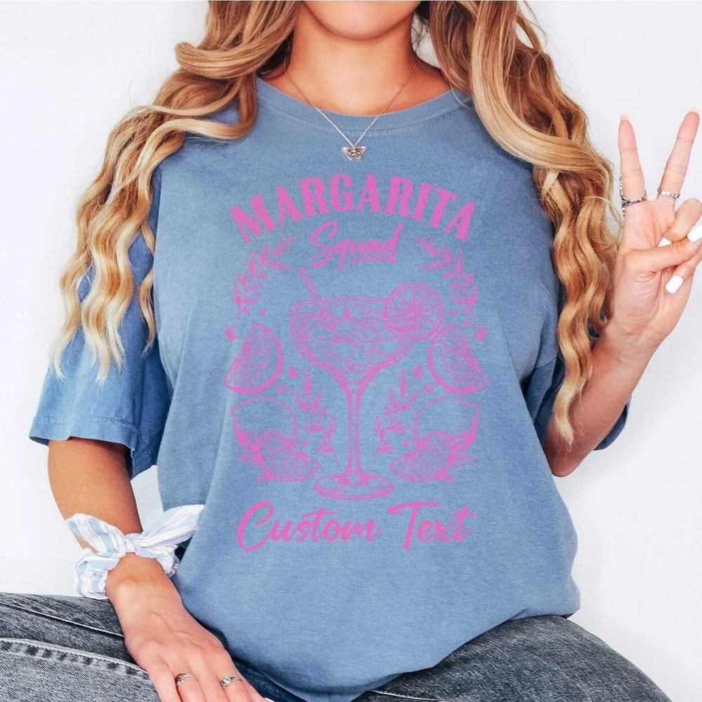 Comfort Colors Margarita Squad Shirt Custom Bachelorette Party Tee Girls Trip Shirt Vacation Party 2