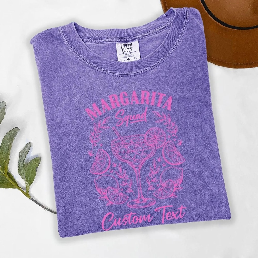 Comfort Colors Margarita Squad Shirt Custom Bachelorette Party Tee Girls Trip Shirt Vacation Party 3