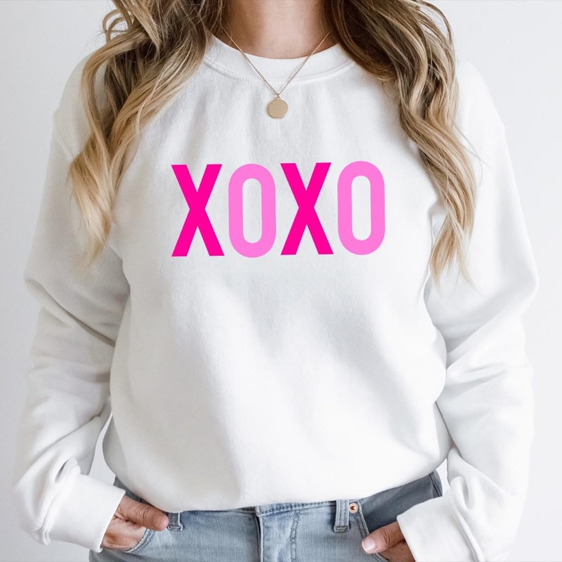 XOXO Valentines Day Shirt Womens Love Graphic Tee Cute Romantic Heart Outfit 3
