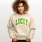 Lucky Shamrock Sweatshirt Funny St Patricks Day Irish Clover Crewneck Womens Casual Holiday Pullov 1