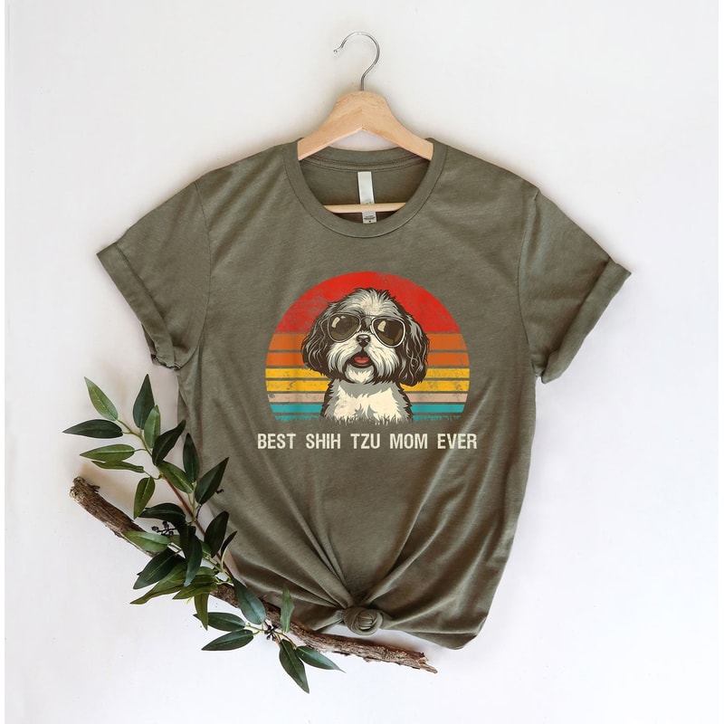 Best Shih Tzu Mom Ever Shirt Dog Mom Shirt Dog Lover Shirt Gift For Dog Mom Pet Owner Shirt Shih Tz 0