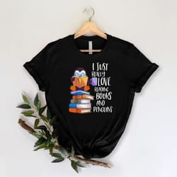 i just really love reading books and penguins shirt, book lover shirt, gift for librarian, book reader, book nerd shirt