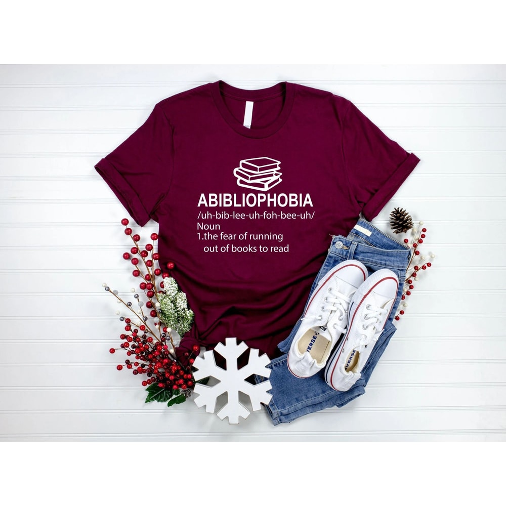 Abibliophobia Shirt Book Lover Shirt Gift For Librarian Library Shirt Book Reader Shirt Reading Tee 3