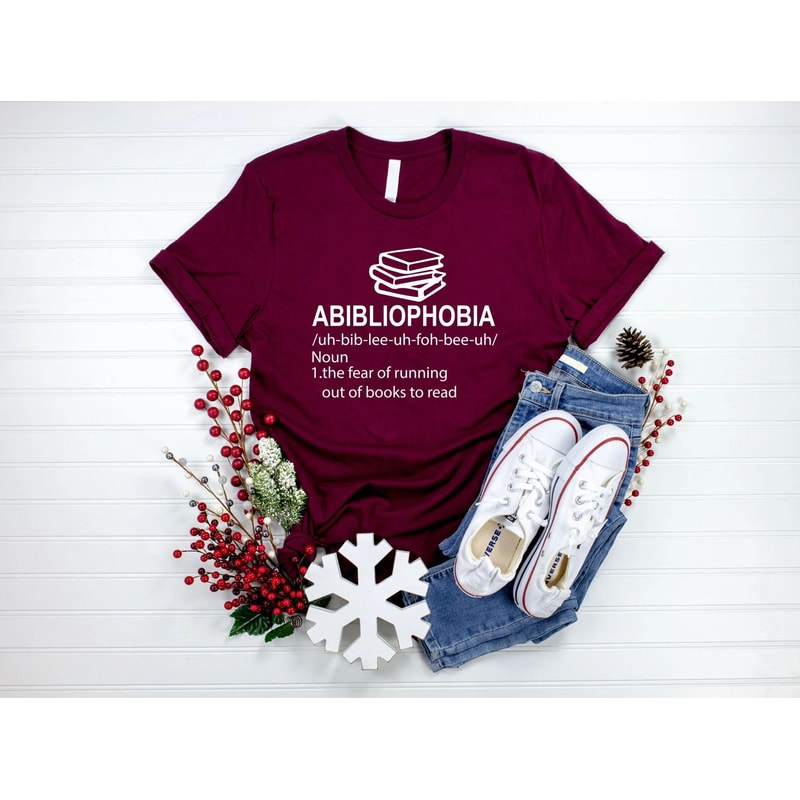 Abibliophobia Shirt Book Lover Shirt Gift For Librarian Library Shirt Book Reader Shirt Reading Tee 3