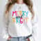Merry And Bright Christmas Sweatshirt Family Holiday Crewneck Cozy Festive Winter Pullover 3