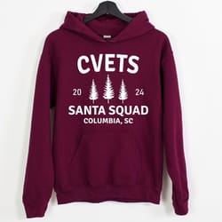 custom santa squad christmas hoodie | matching family holiday sweatshirt personalized christmas crew outfit