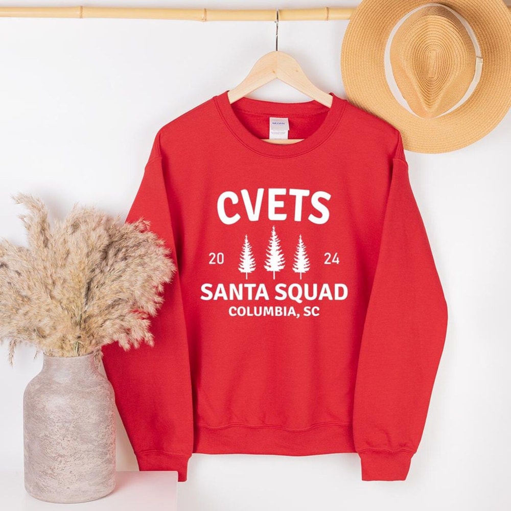 Custom Santa Squad Christmas Hoodie Matching Family Holiday Sweatshirt Personalized Christmas Crew 1