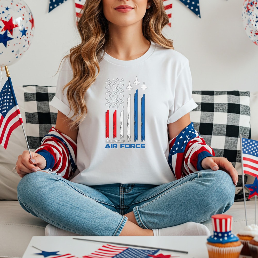 USA Air Force Patriotic 4th of July Shirt