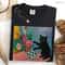 Funny Black Cat Art Shirt Matisse Inspired Kitty Lover Graphic Tee 4