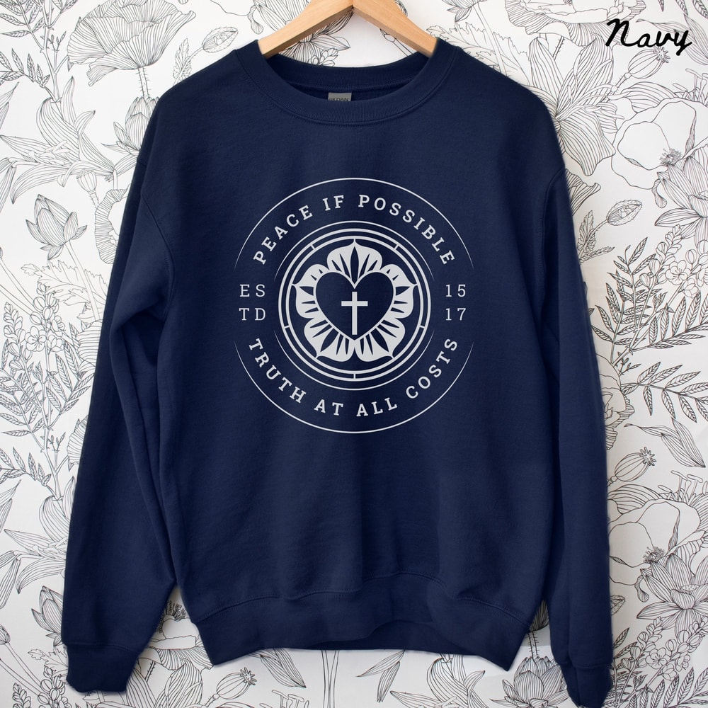 Reformation Day Sweatshirt Martin Luther Crewneck Reformed Christian 95 Theses Faith Shirt 0