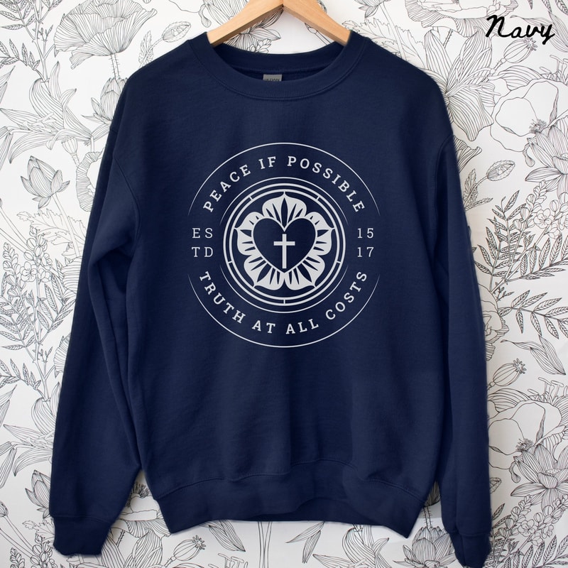 Reformation Day Sweatshirt Martin Luther Crewneck Reformed Christian 95 Theses Faith Shirt 0