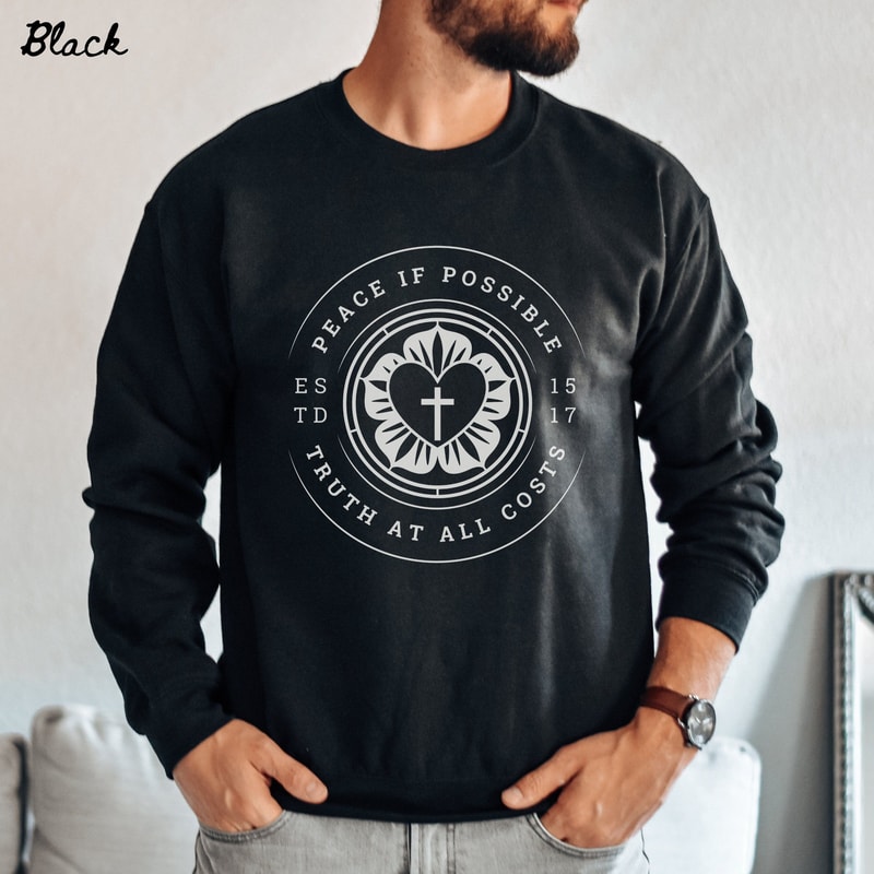 Reformation Day Sweatshirt Martin Luther Crewneck Reformed Christian 95 Theses Faith Shirt 3