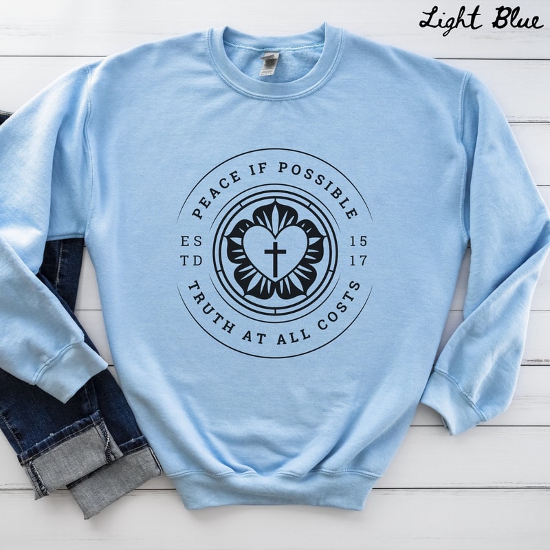 Reformation Day Sweatshirt Martin Luther Crewneck Reformed Christian 95 Theses Faith Shirt 4