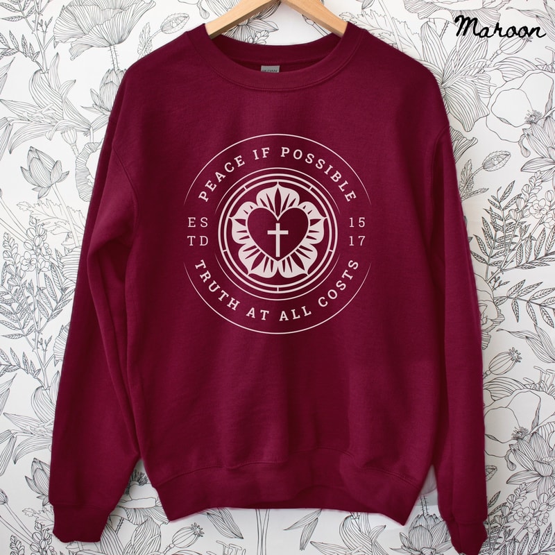 Reformation Day Sweatshirt Martin Luther Crewneck Reformed Christian 95 Theses Faith Shirt 5