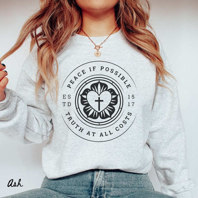 Reformation Day Sweatshirt Martin Luther Crewneck Reformed Christian 95 Theses Faith Shirt 6