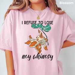 koi fish graphic shirt whimsical aesthetic cotton vintage artsy tee refuse to lose my whimsy shirt