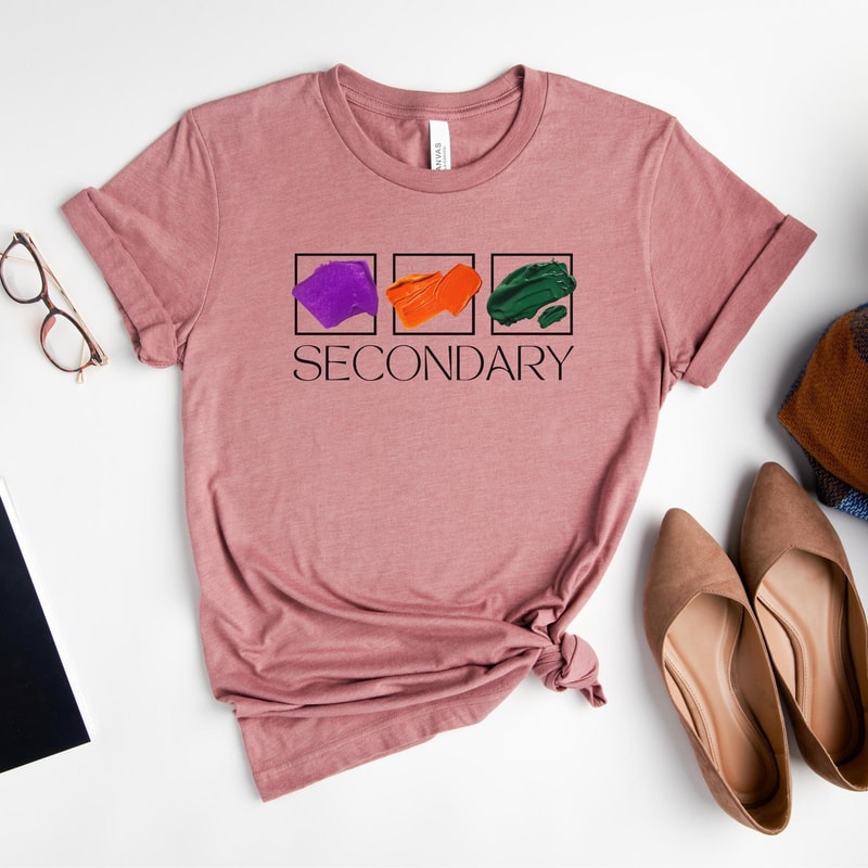 Art Teacher Shirt Secondary Colors Color Theory Tee Art Teacher Gift Artist Art Lover Unisex TShirt 1