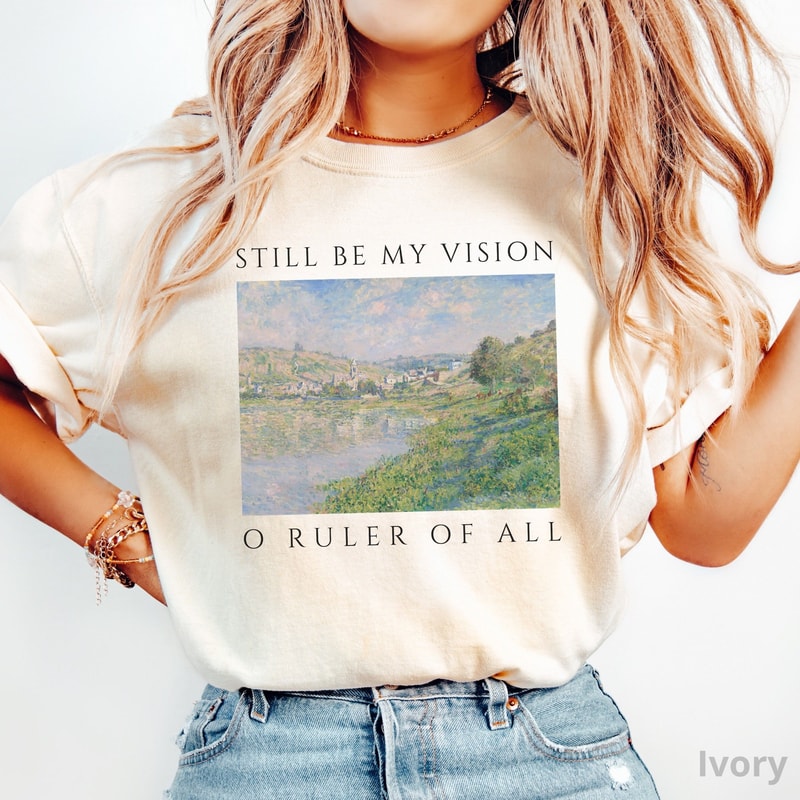 Be Thou My Vision Christian Shirt Comfort Colors Floral Vintage Hymn Lyric Tee For Her 1