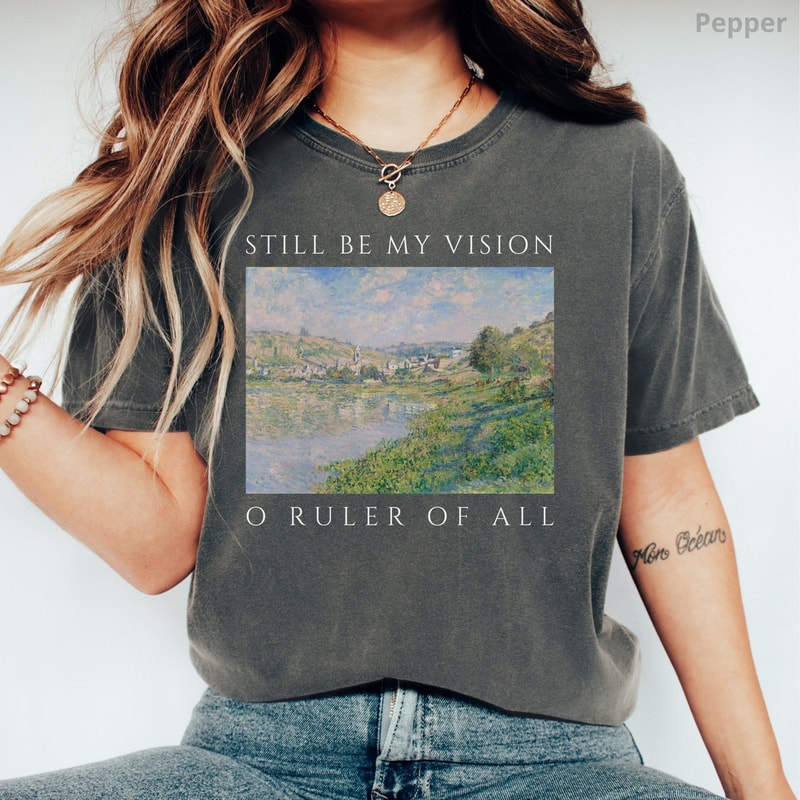 Be Thou My Vision Christian Shirt Comfort Colors Floral Vintage Hymn Lyric Tee For Her 2