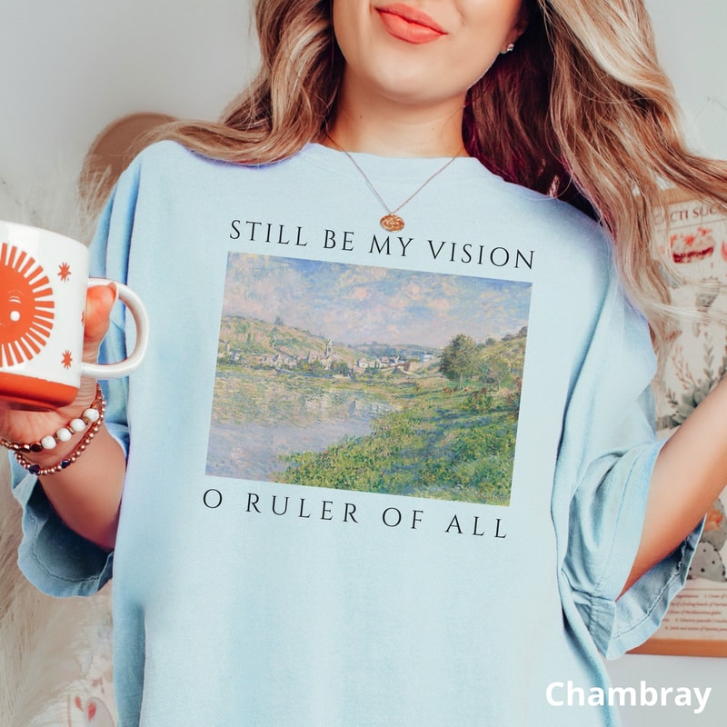 Be Thou My Vision Christian Shirt Comfort Colors Floral Vintage Hymn Lyric Tee For Her 3