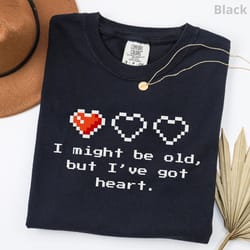 funny old gamer shirt retro 90s gaming dad video game tee gift