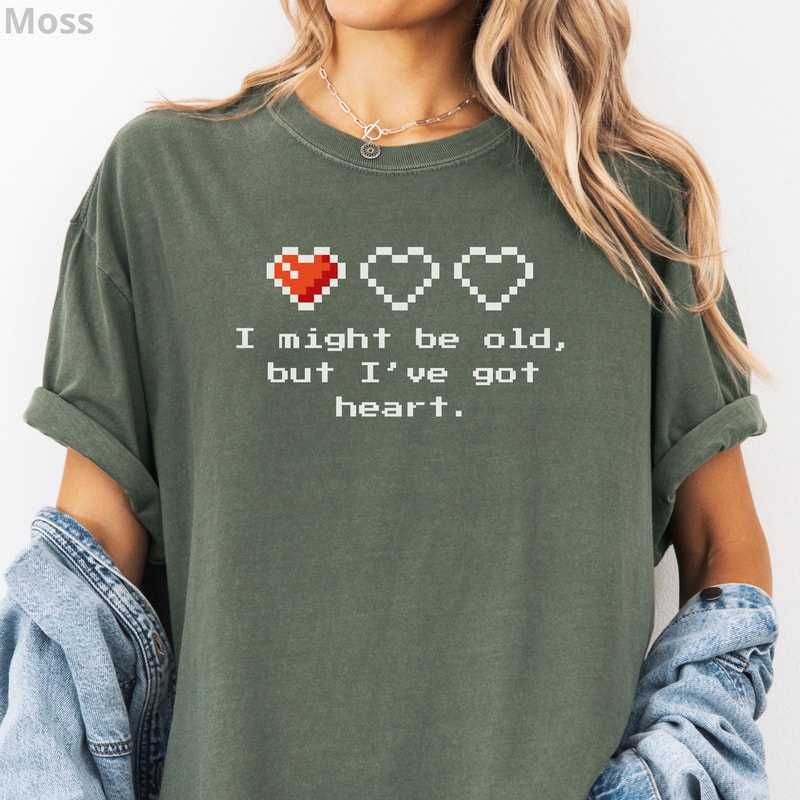 Funny Old Gamer Shirt Retro 90s Gaming Dad Video Game Tee Gift 1