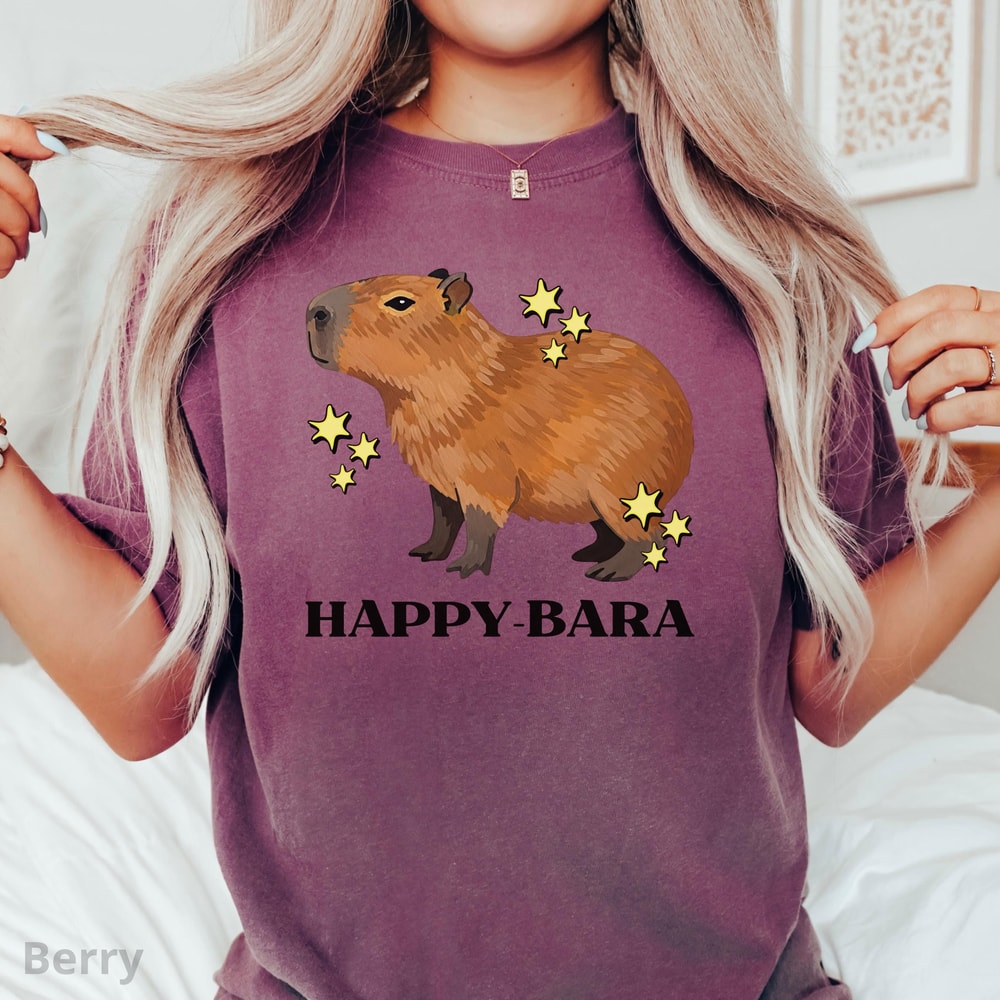 Capybara Shirt 100 Cotton Unisex Capy Lover Graphic Tee Cute Animal TShirt 2