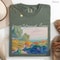 HenriEdmond Cross Art Shirt Women By The Shore 100 Cotton Vintage Mediterranean Tee 3