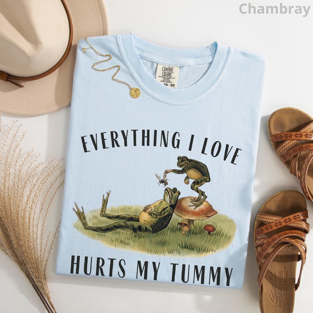 Food Intolerances Frog Shirt 100 Cotton Gluten Lactose Allergy Funny Foodie Tee 1