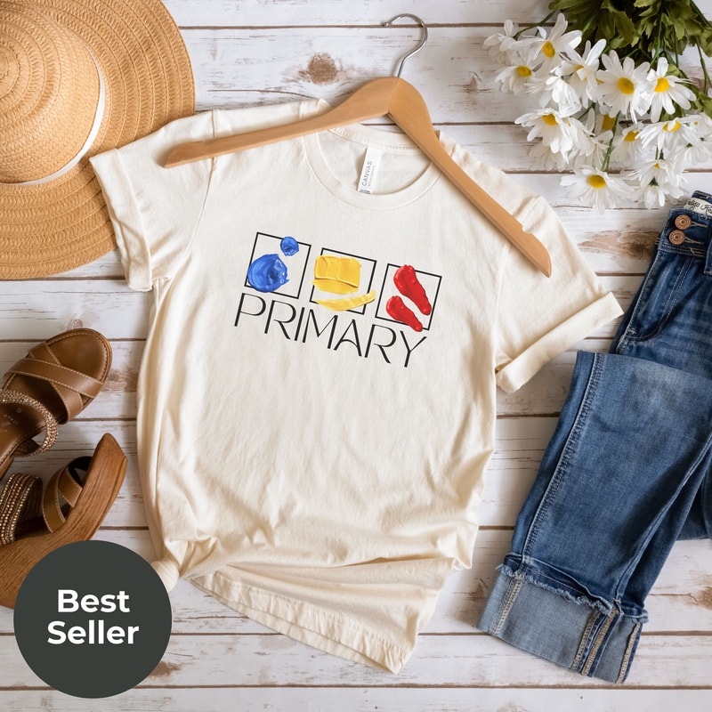 Art Teacher Shirt Primary Colors Artist Tee Creative Classroom Gift Unisex TShirt 1