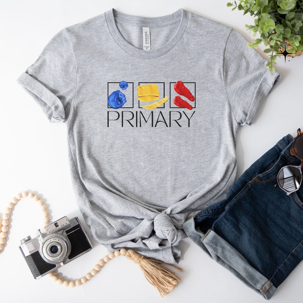 Art Teacher Shirt Primary Colors Artist Tee Creative Classroom Gift Unisex TShirt 0