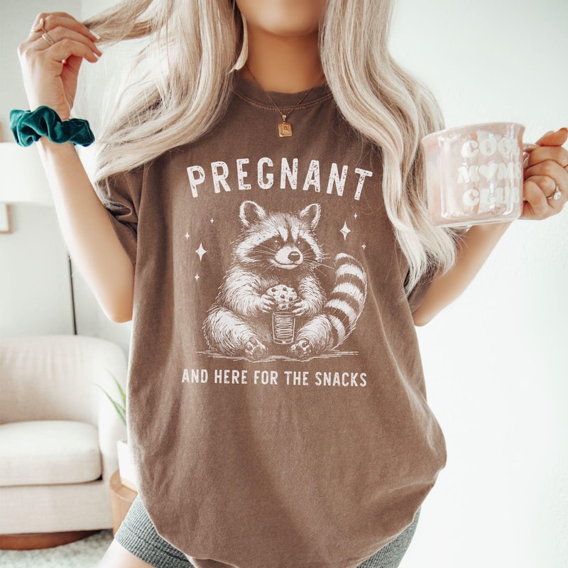 Funny Raccoon Pregnancy Announcement Shirt