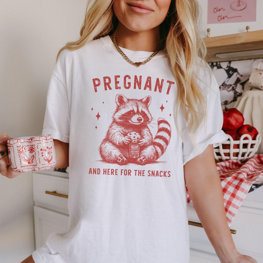 Funny Raccoon Pregnancy Announcement Shirt